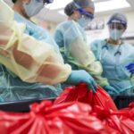 Medical waste bags and medical professionals